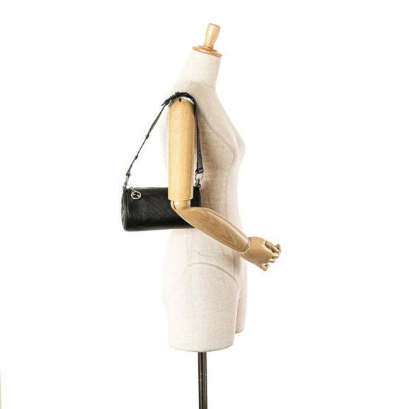 Gucci Blondie Shoulder Bag 760170 Black Leather Women's GUCCI - Picture 10 of 10